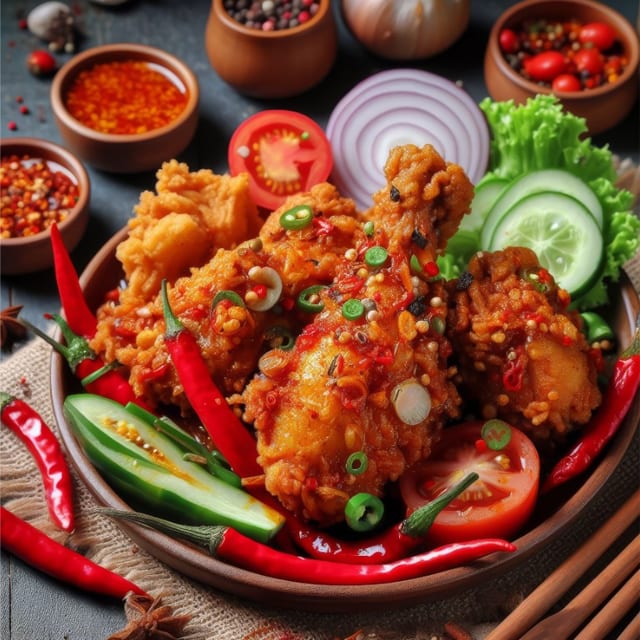 Chilli chicken.