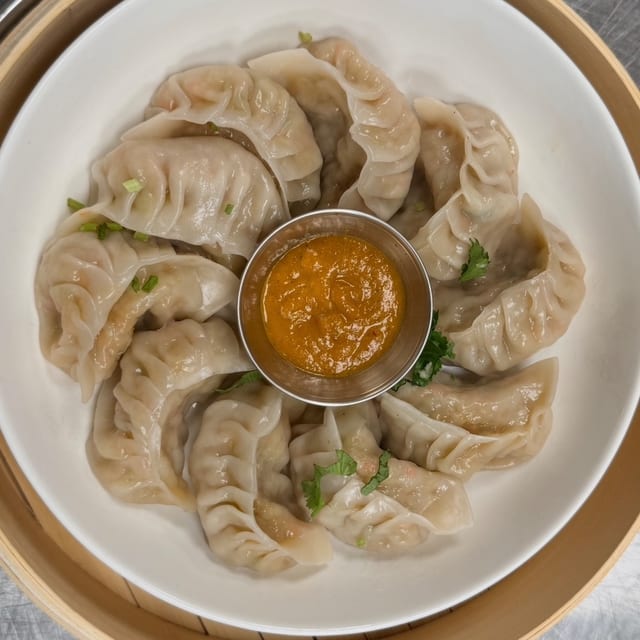 Steam momo veggies.