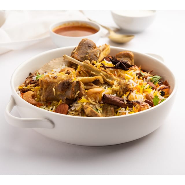 Goat biryani.