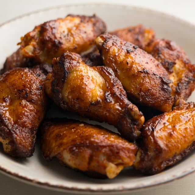 Fried chicken wings (6 pieces).