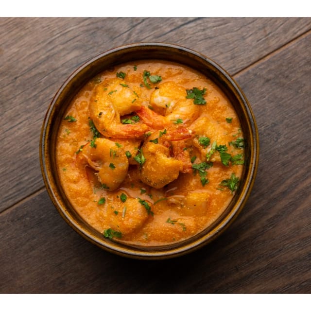 Shrimp curry.
