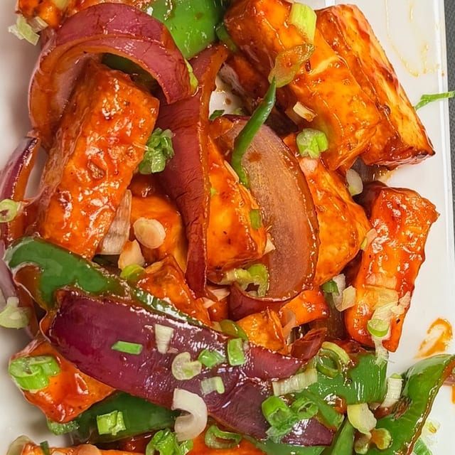 Chilli paneer.