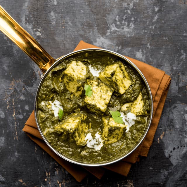 Palak paneer.