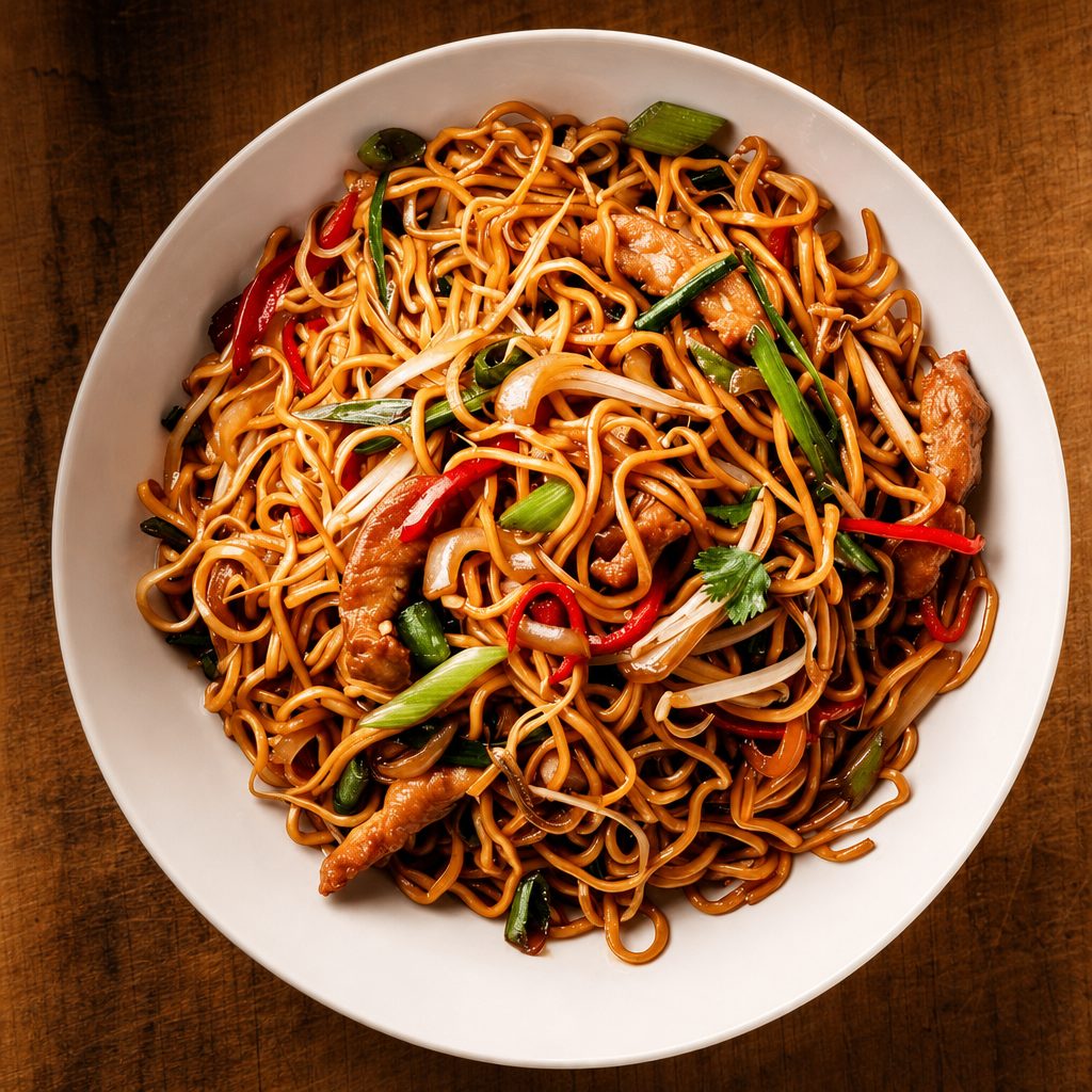 Chowmein/noodles (hakka) veg..