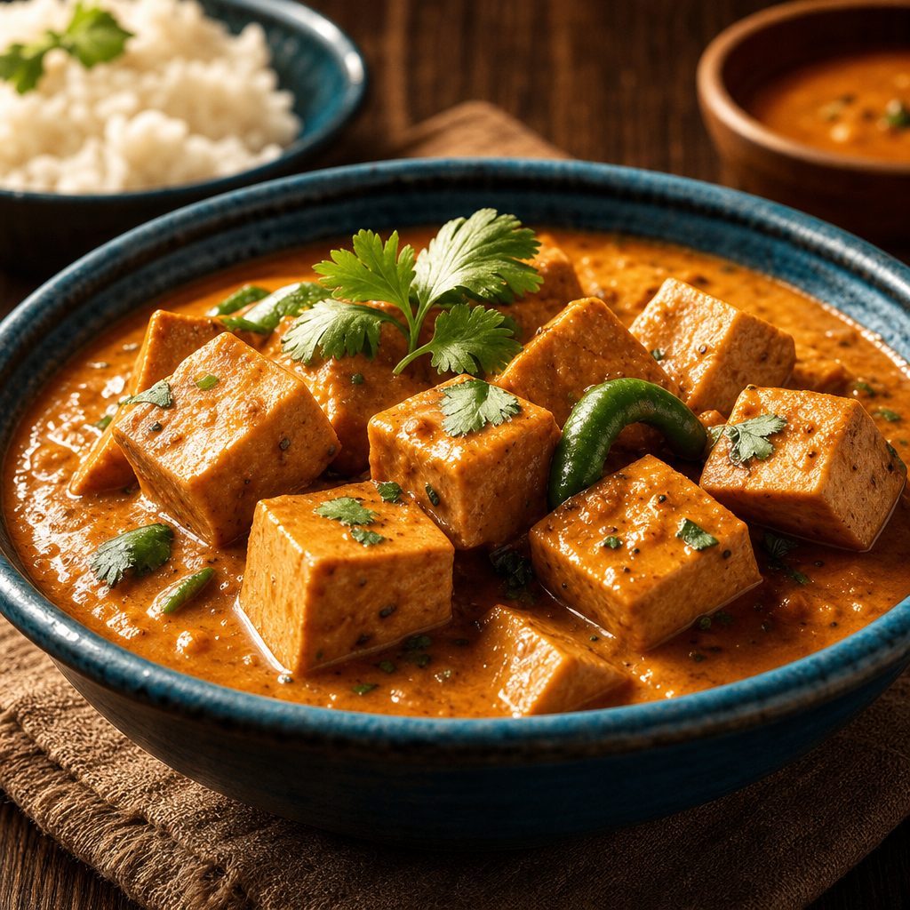 Matar paneer.
