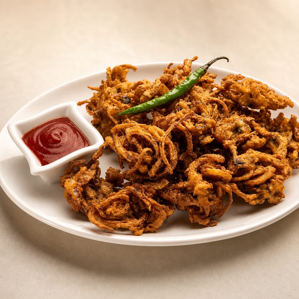 Vegetable pakora.