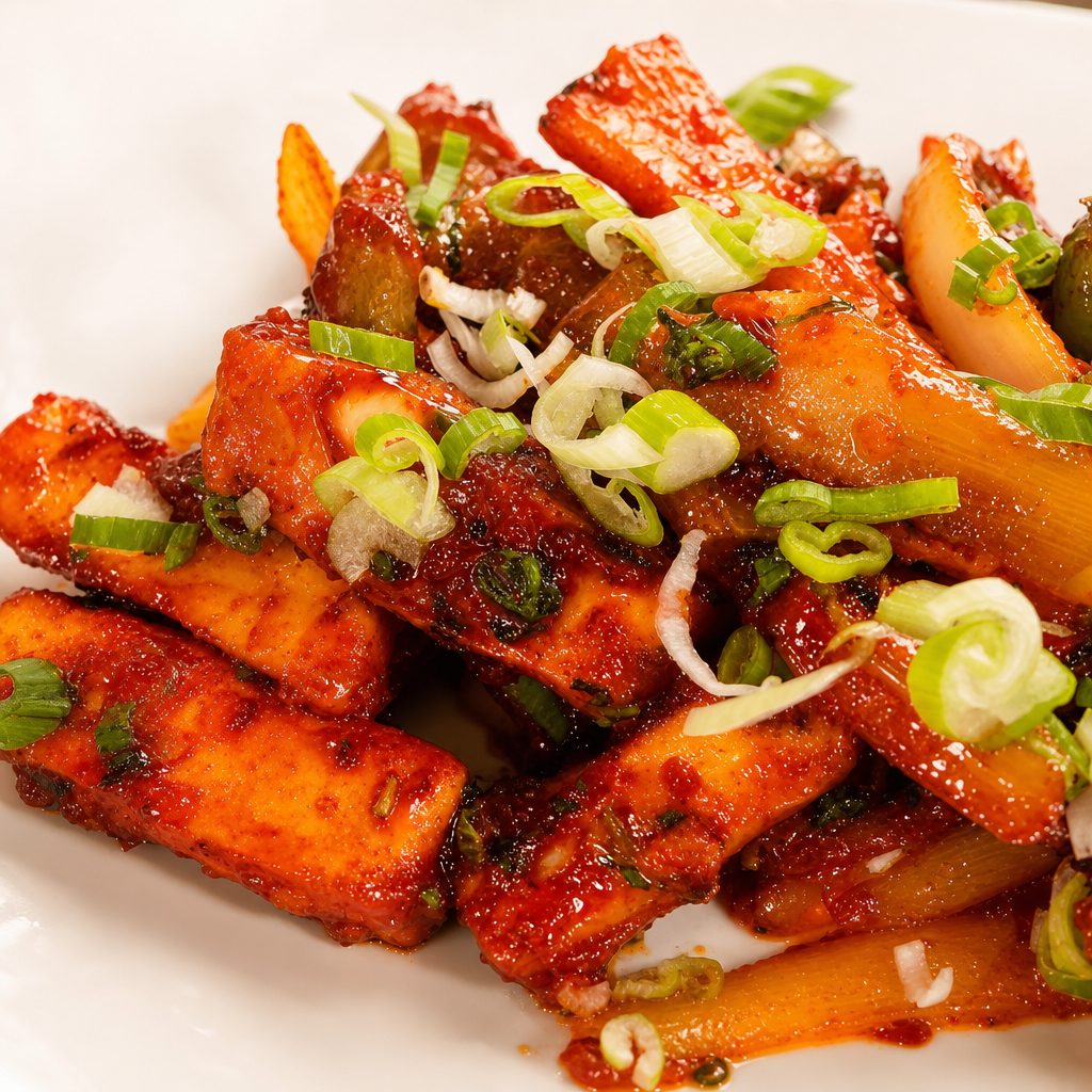 Mushroom chilli.