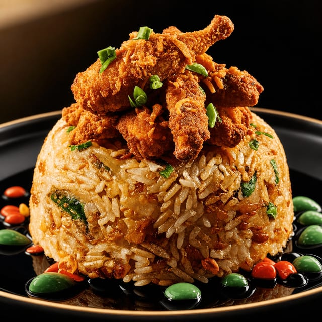 Chicken fried rice.