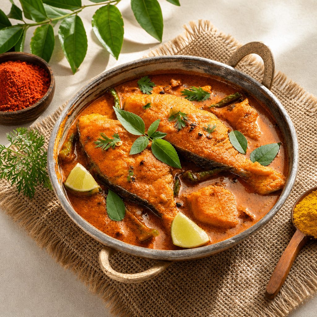 Fish curry.