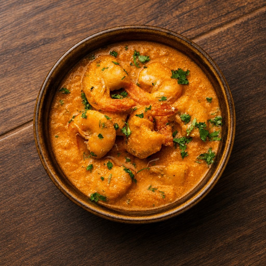 Shrimp curry.