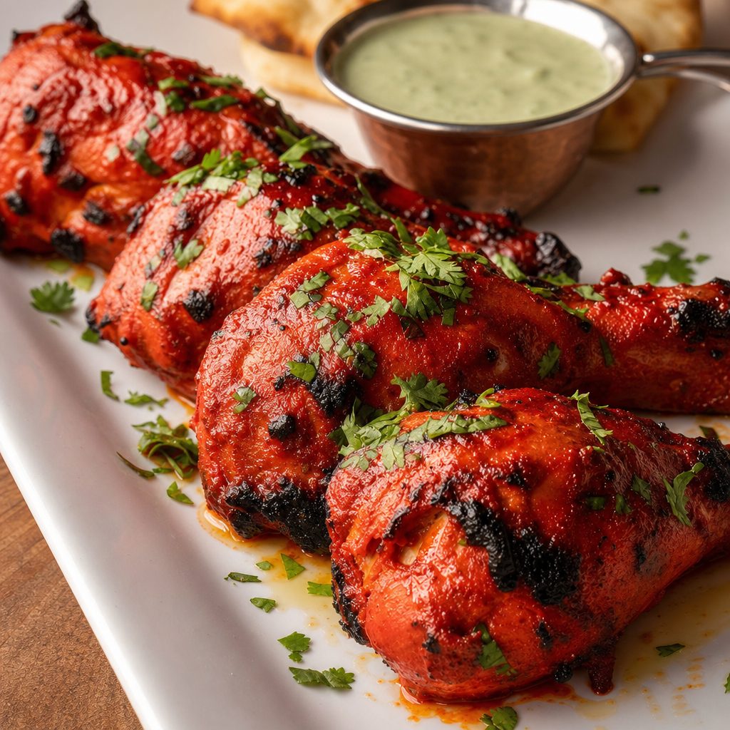 Grilled tandoor chicken wings (6 pieces).