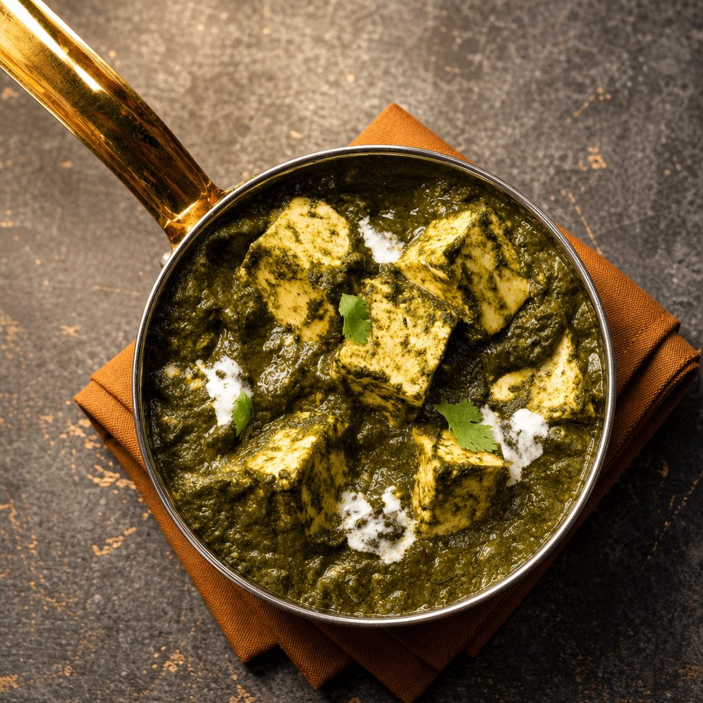 Palak paneer.