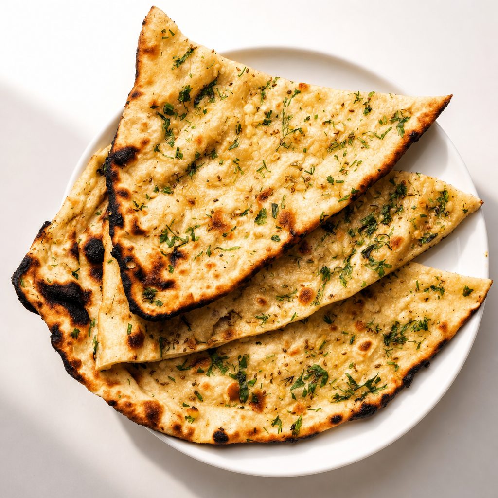 Cheese/paneer naan.
