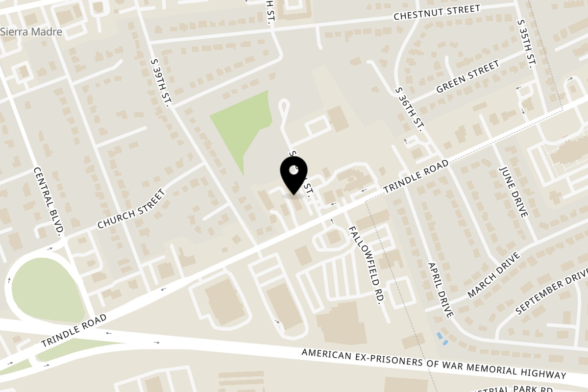 Map showing the location of CURRYZONE on 3800 Trindle Rd in Camp Hill